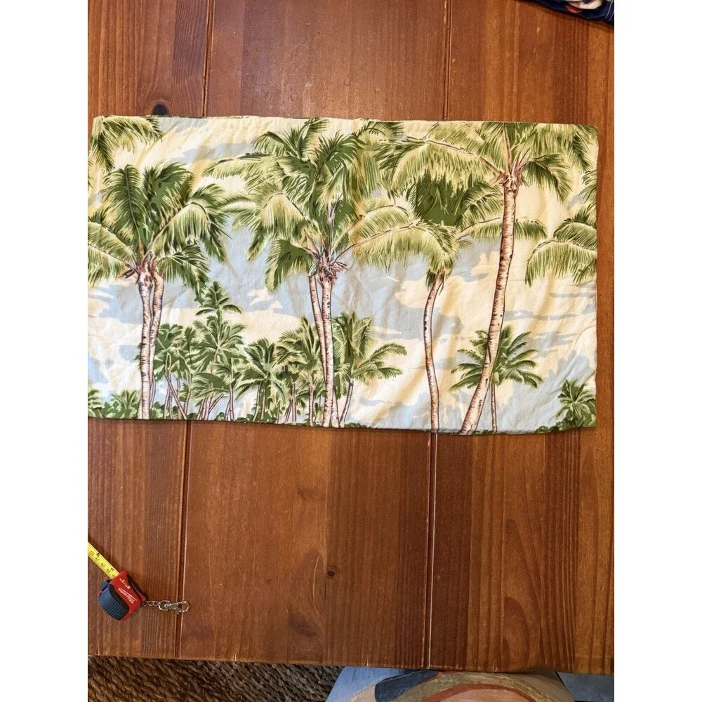 Pottery Barn Tropical Bolster Pillow Cover 16x26 100% Cotton
